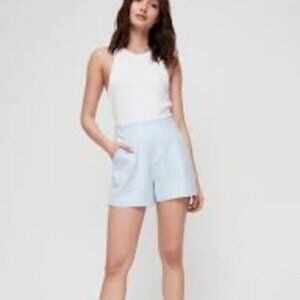 Aritzia Babaton Judd Short High-waisted linen-blend shorts in glimmer 00